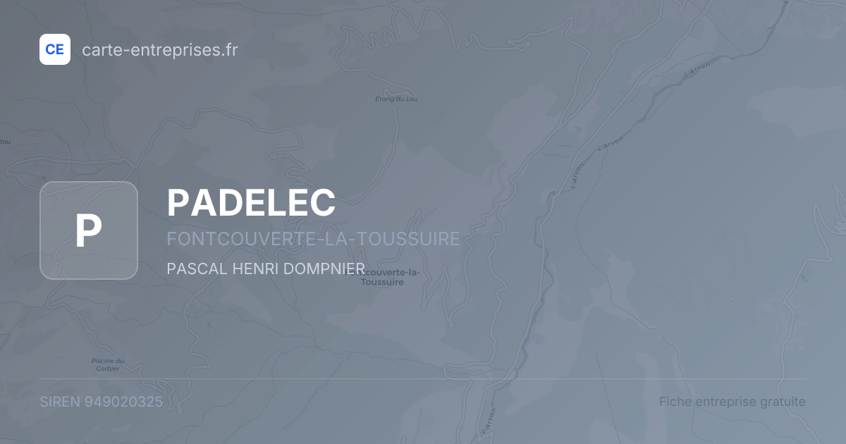 PADELEC — 949020325 — fiche entreprise