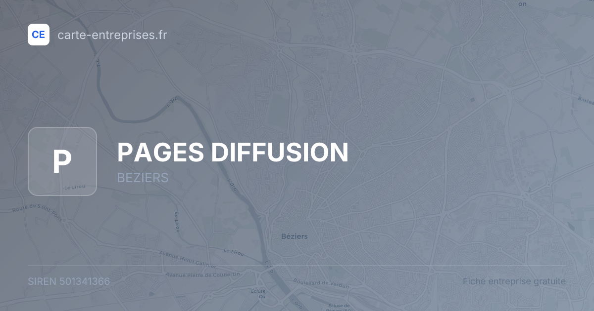 PAGES DIFFUSION — 501341366 — fiche entreprise