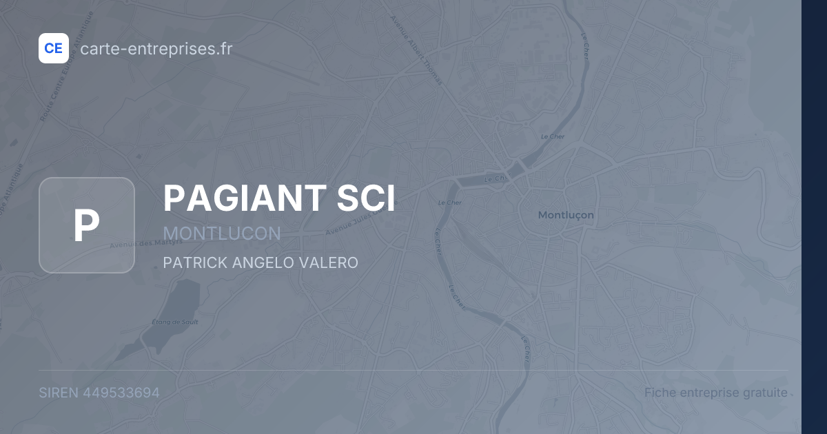 PAGIANT SCI — 449533694 — fiche entreprise