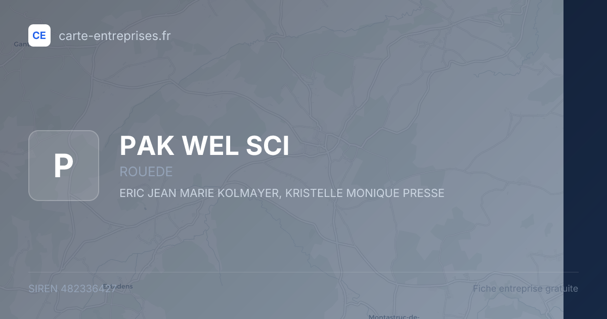 PAK WEL SCI — 482336427 — fiche entreprise