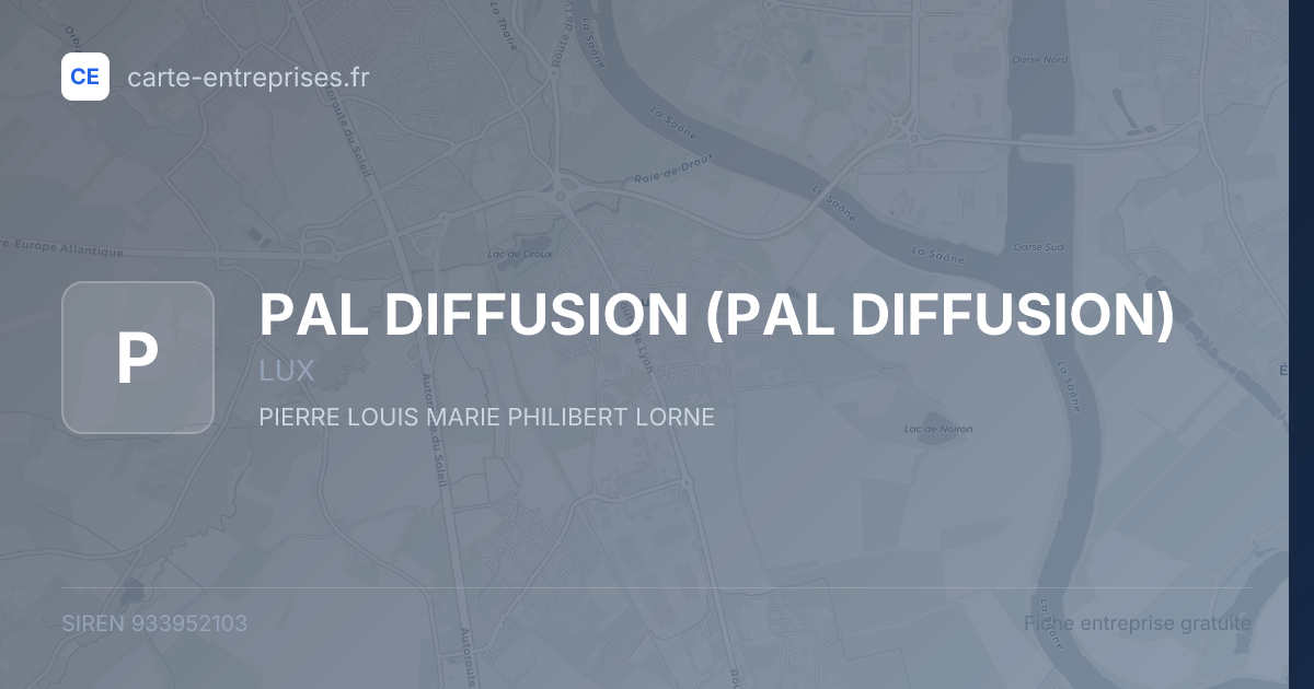 PAL DIFFUSION — 933952103 — fiche entreprise