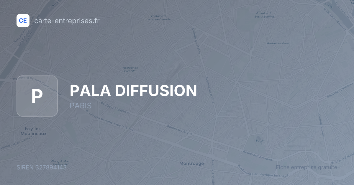 PALA DIFFUSION — 327894143 — fiche entreprise