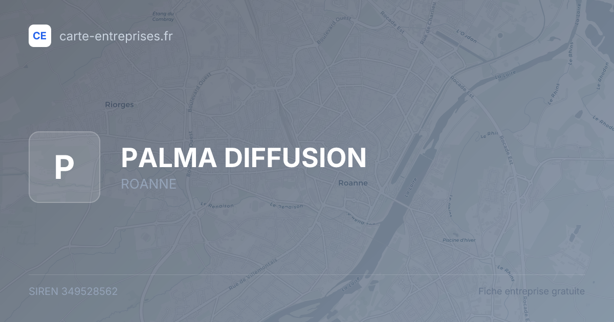 PALMA DIFFUSION — 349528562 — fiche entreprise