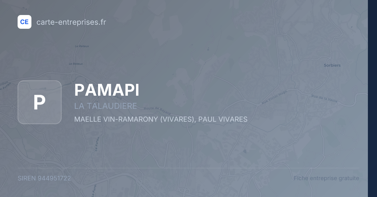 PAMAPI — 944951722 — fiche entreprise
