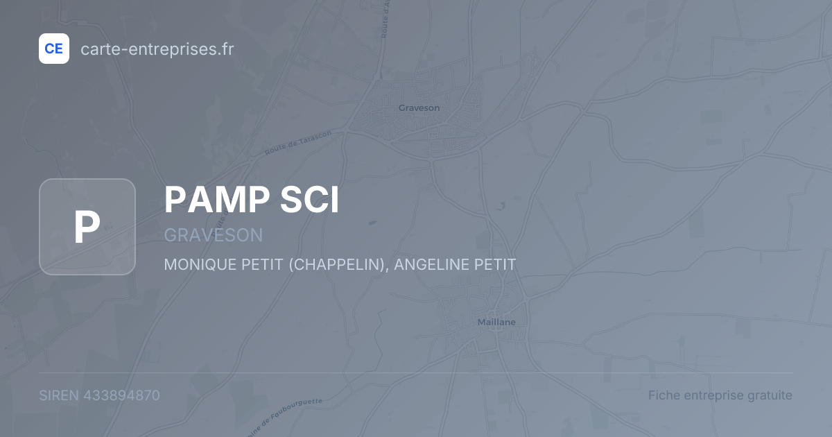 PAMP SCI — 433894870 — fiche entreprise