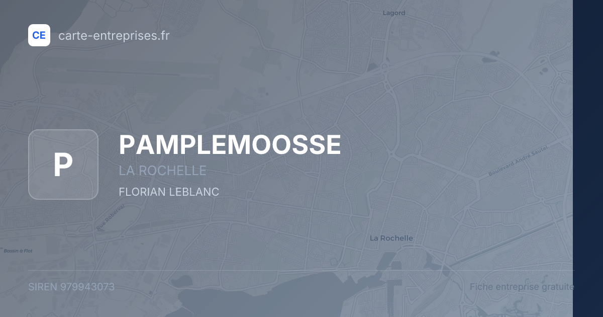 PAMPLEMOOSSE — 979943073 — fiche entreprise