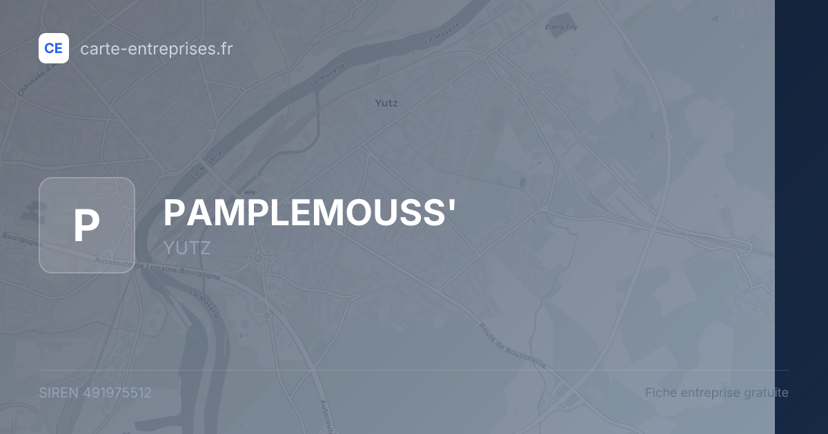 PAMPLEMOUSS' — 491975512 — fiche entreprise