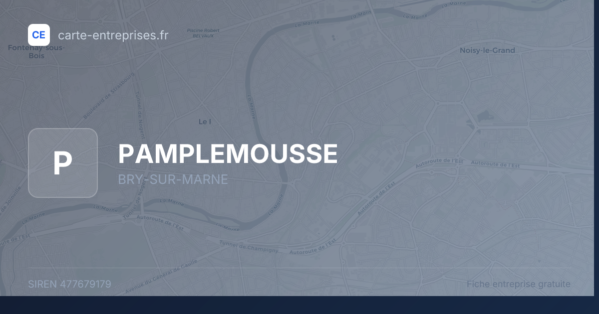 PAMPLEMOUSSE — 477679179 — fiche entreprise
