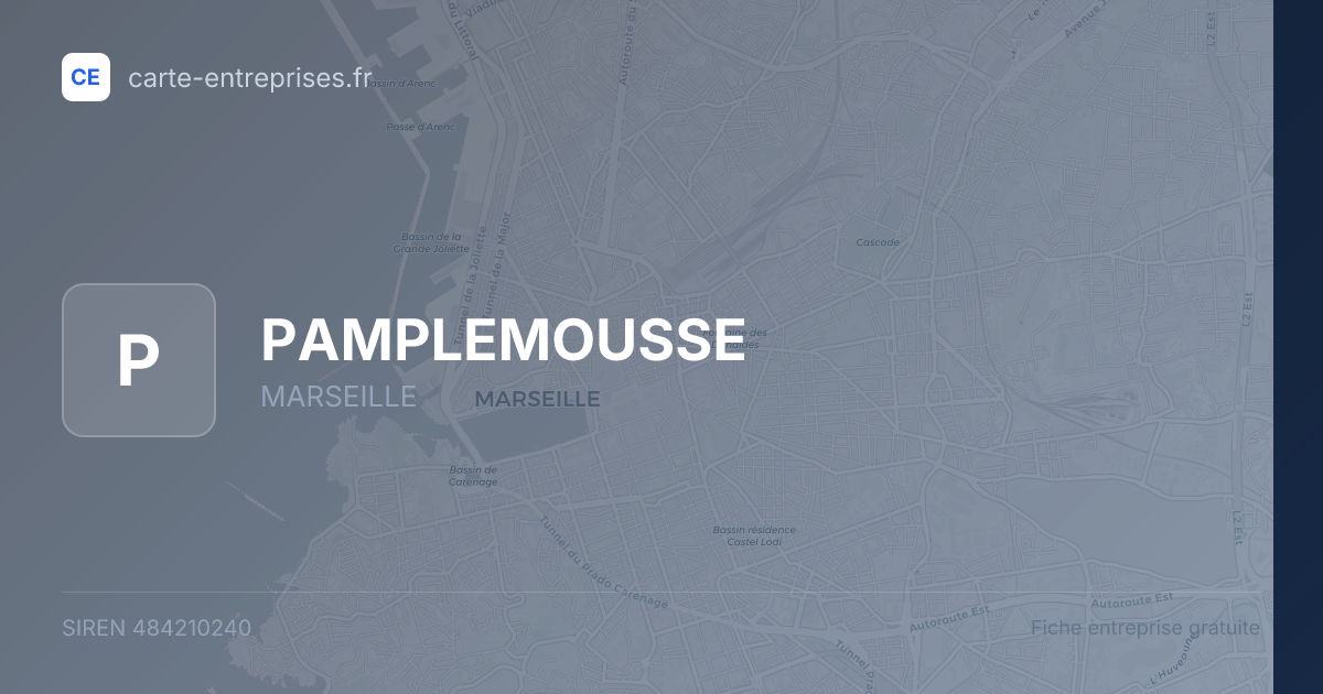 PAMPLEMOUSSE — 484210240 — fiche entreprise