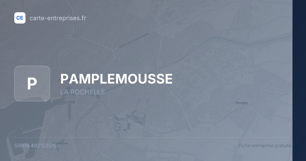 PAMPLEMOUSSE — 492153515 — fiche entreprise