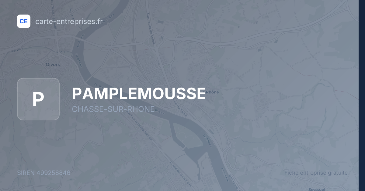 PAMPLEMOUSSE — 499258846 — fiche entreprise