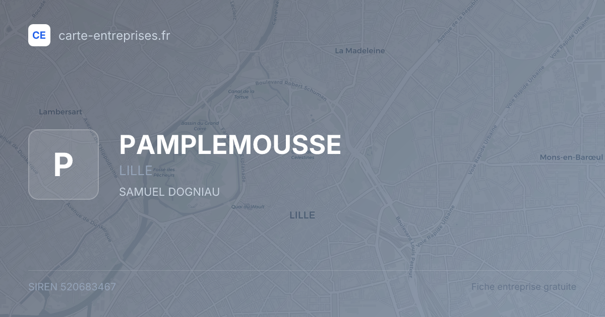PAMPLEMOUSSE — 520683467 — fiche entreprise