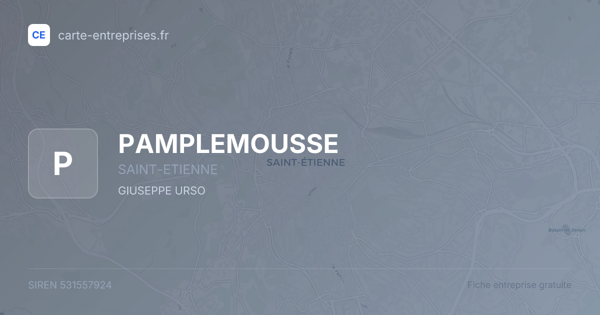 PAMPLEMOUSSE — 531557924 — fiche entreprise
