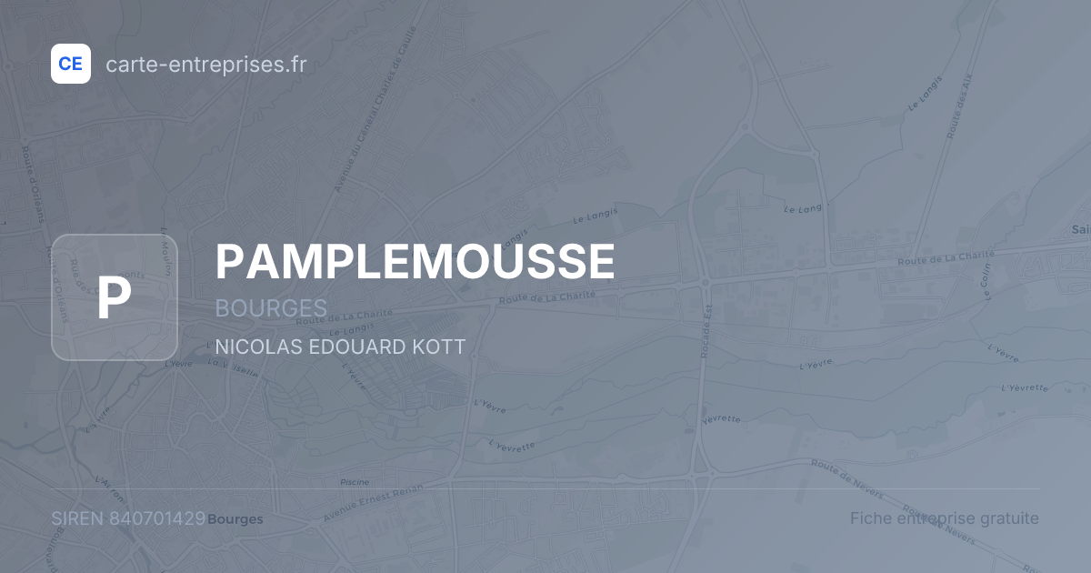 PAMPLEMOUSSE — 840701429 — fiche entreprise