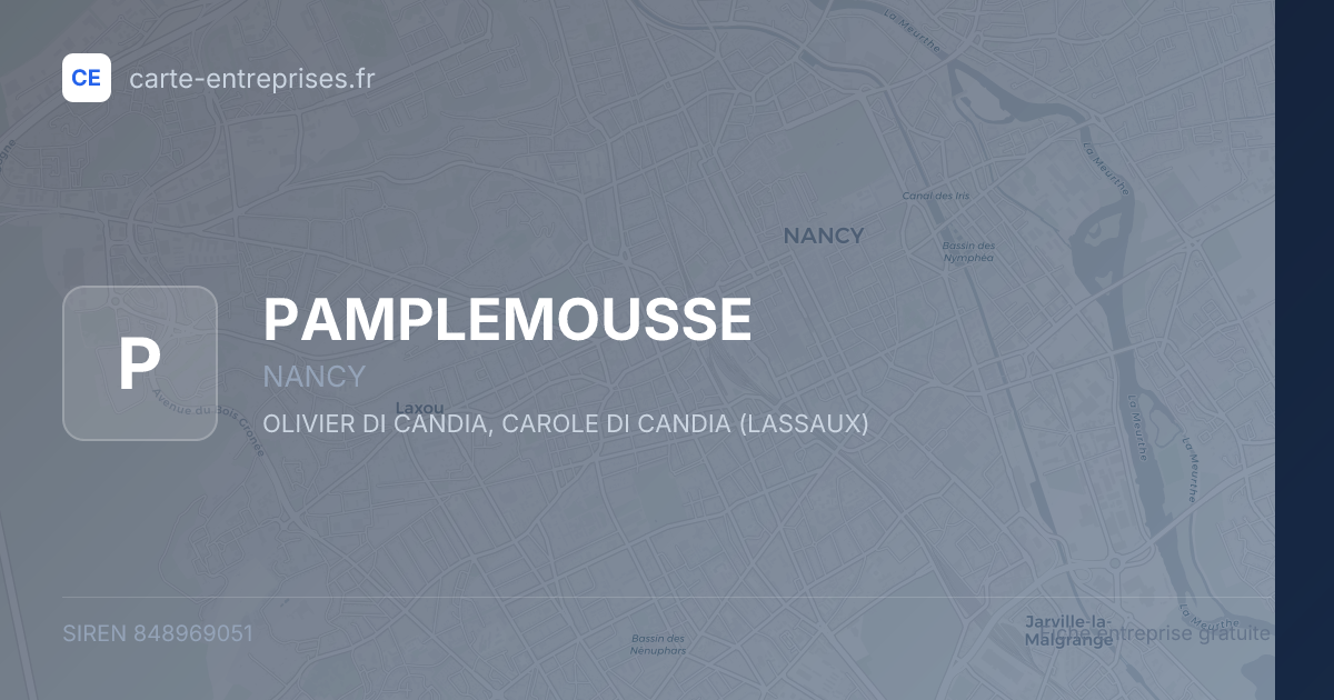 PAMPLEMOUSSE — 848969051 — fiche entreprise