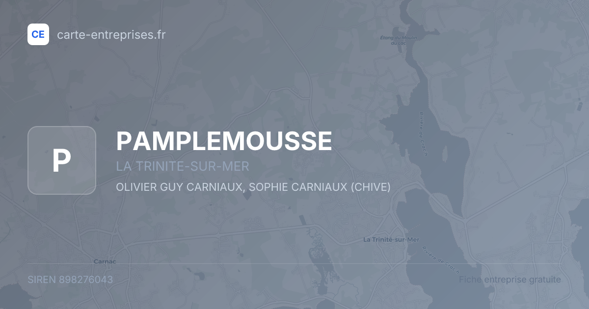 PAMPLEMOUSSE — 898276043 — fiche entreprise
