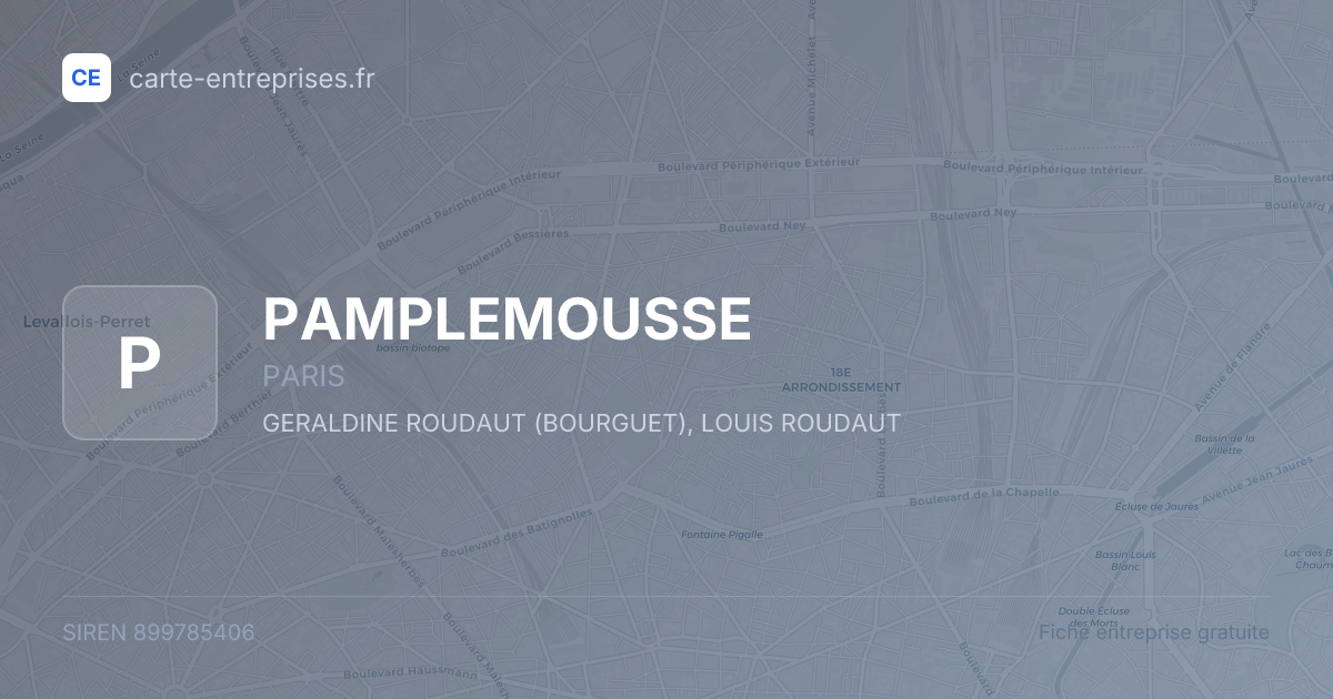 PAMPLEMOUSSE — 899785406 — fiche entreprise