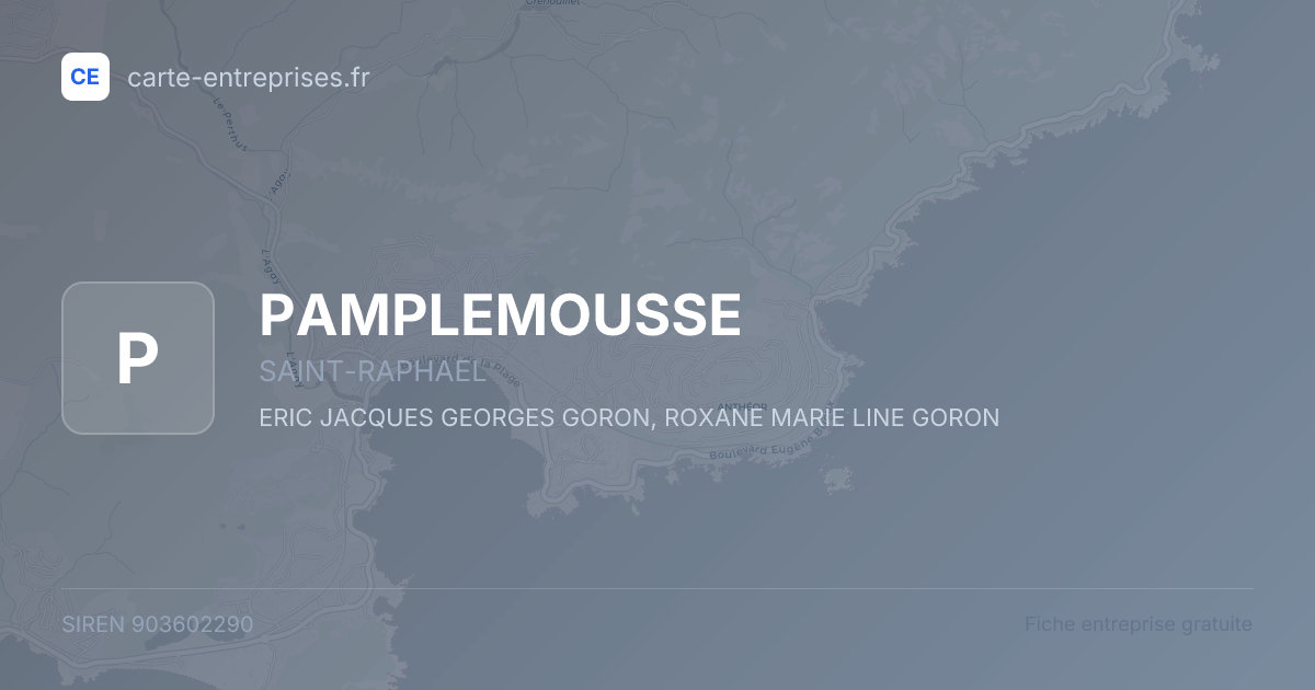 PAMPLEMOUSSE — 903602290 — fiche entreprise