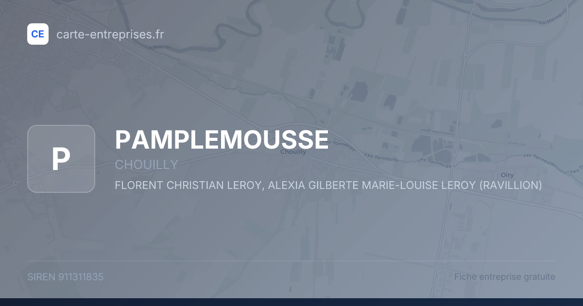 PAMPLEMOUSSE — 911311835 — fiche entreprise