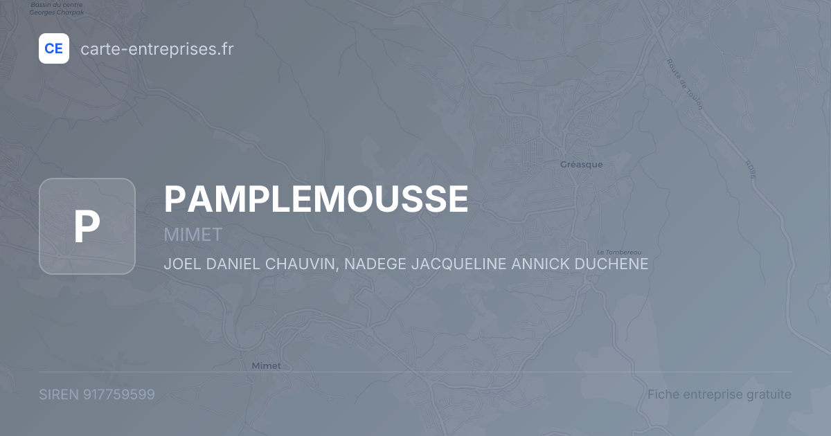 PAMPLEMOUSSE — 917759599 — fiche entreprise
