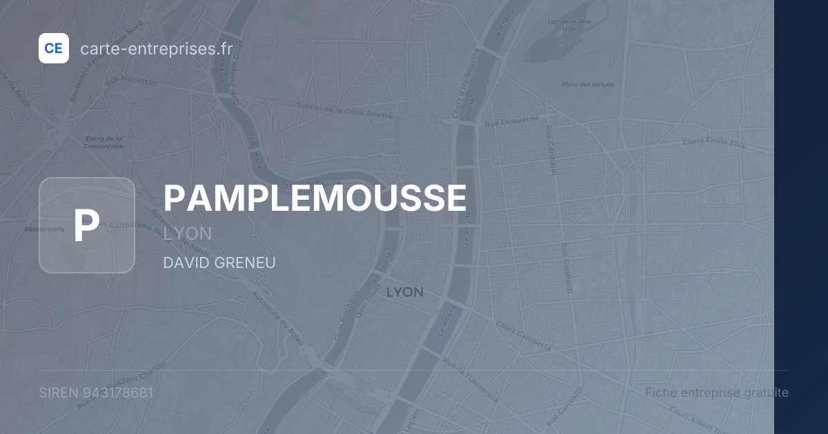 PAMPLEMOUSSE — 943178681 — fiche entreprise