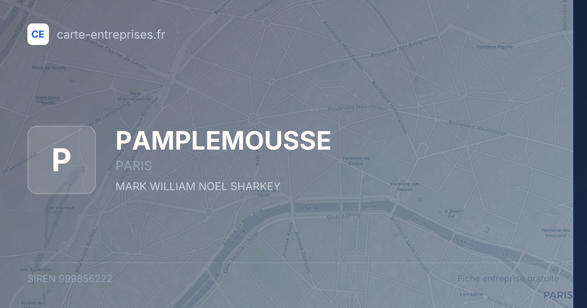 PAMPLEMOUSSE — 999856222 — fiche entreprise