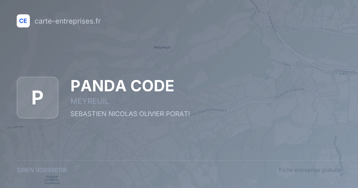 PANDA CODE — 909996118 — fiche entreprise