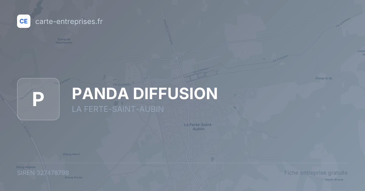PANDA DIFFUSION — 327478798 — fiche entreprise