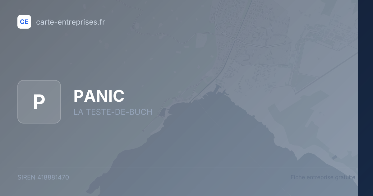 PANIC — 418881470 — fiche entreprise