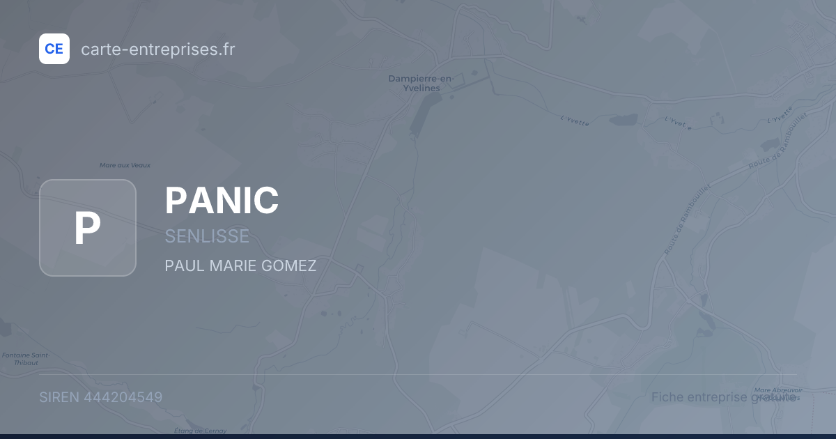 PANIC — 444204549 — fiche entreprise
