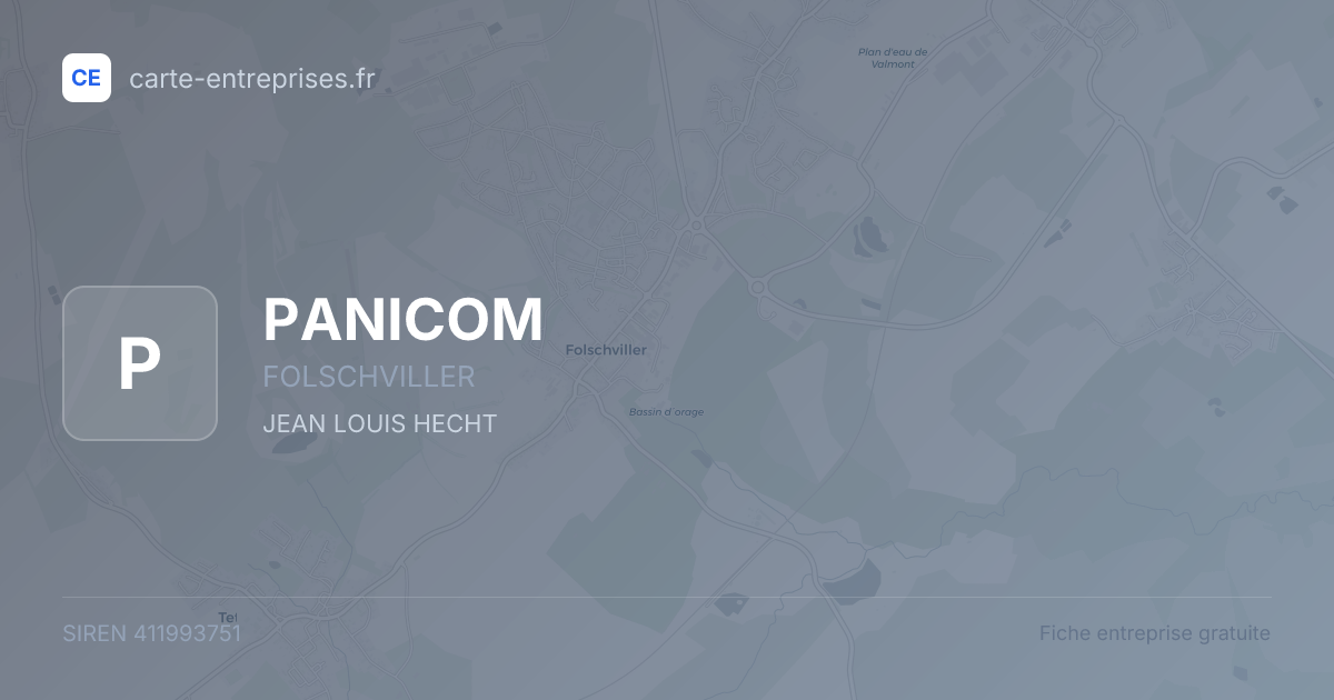 PANICOM — 411993751 — fiche entreprise