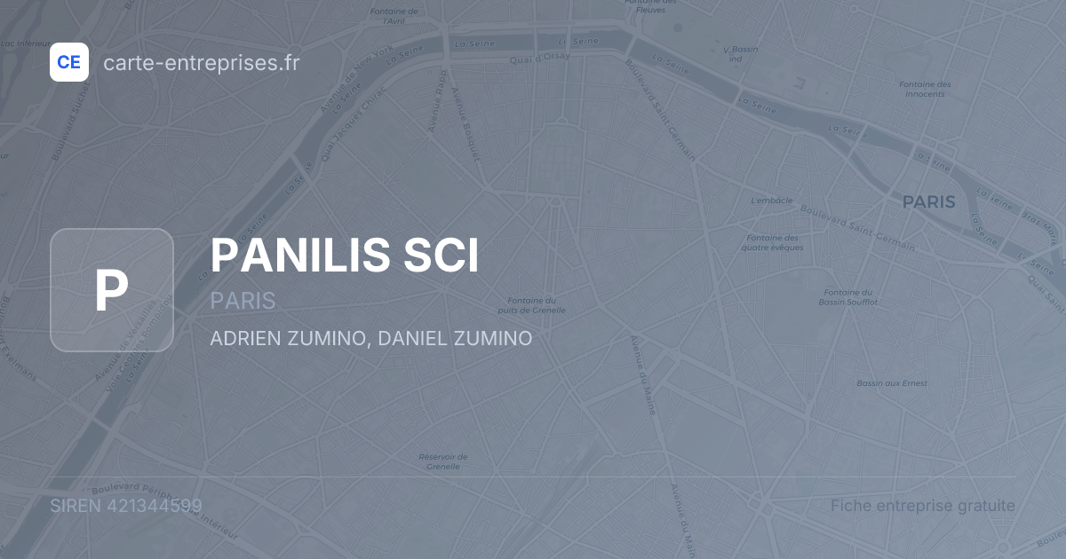 PANILIS SCI — 421344599 — fiche entreprise