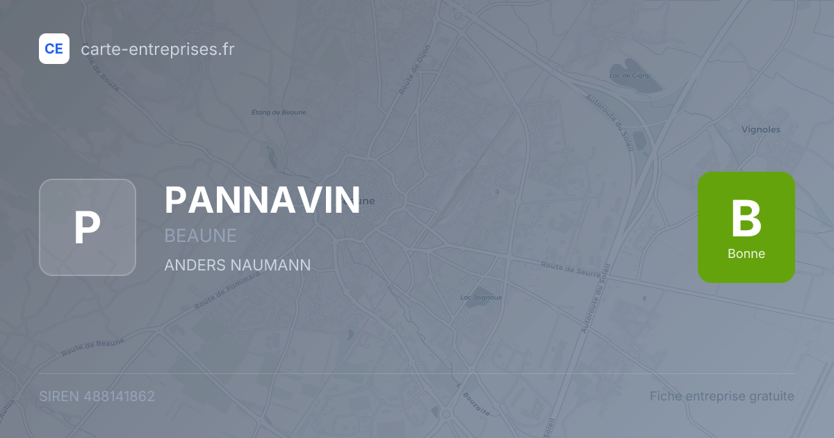 PANNAVIN — 488141862 — fiche entreprise