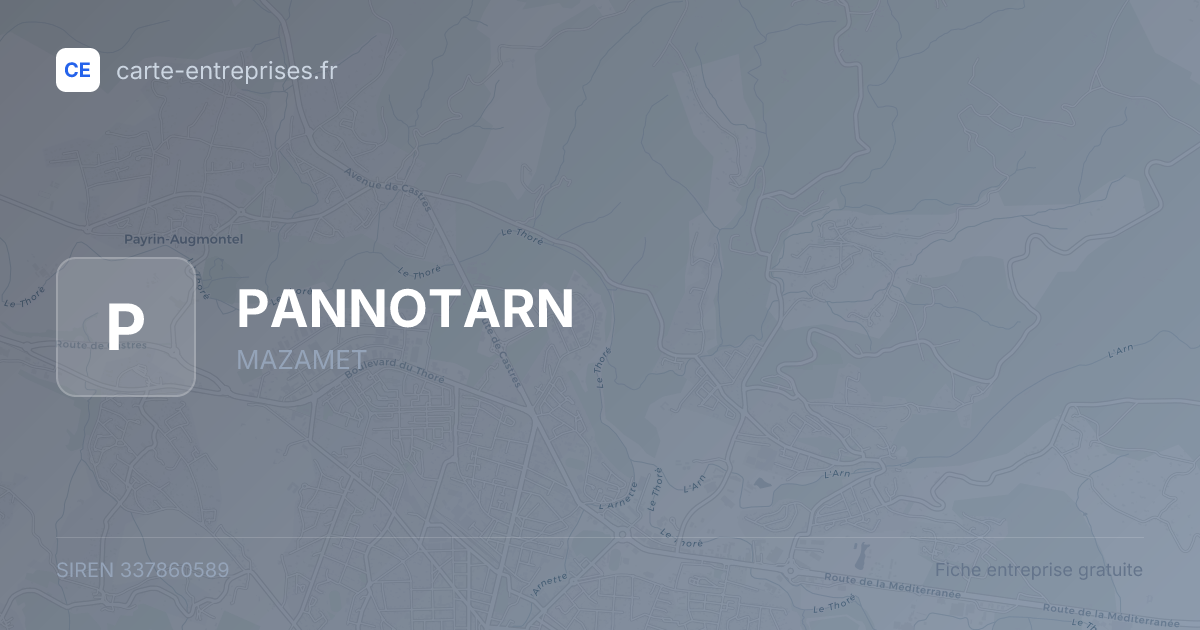 PANNOTARN — 337860589 — fiche entreprise