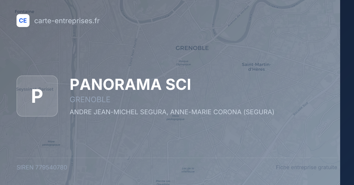 PANORAMA SCI — 779540780 — fiche entreprise