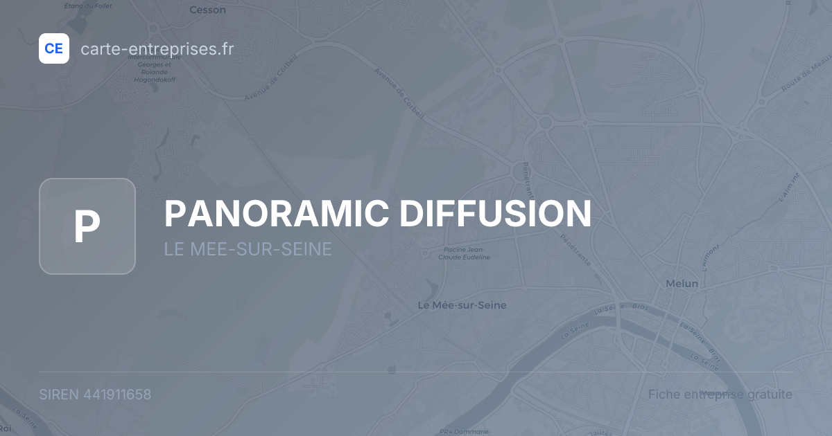 PANORAMIC DIFFUSION — 441911658 — fiche entreprise
