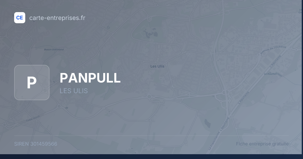 PANPULL — 301459566 — fiche entreprise