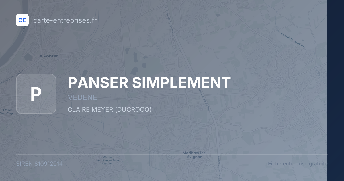 PANSER SIMPLEMENT — 810912014 — fiche entreprise