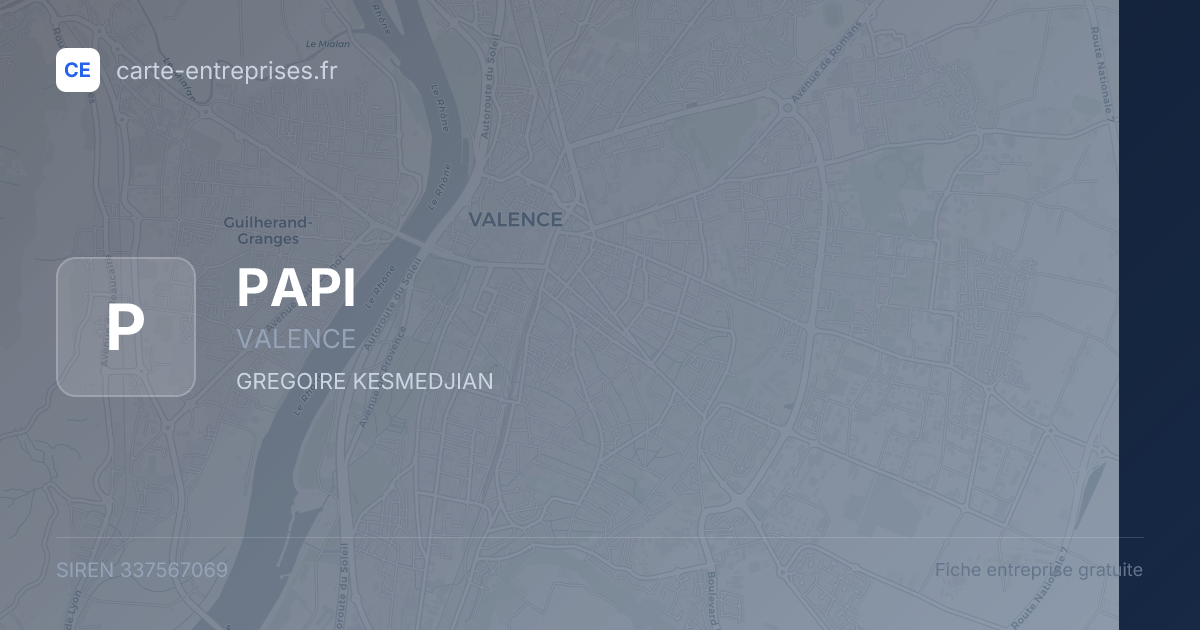 PAPI — 337567069 — fiche entreprise