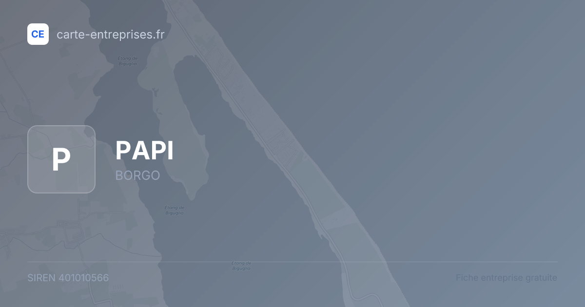 PAPI — 401010566 — fiche entreprise