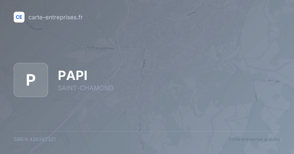 PAPI — 438342321 — fiche entreprise