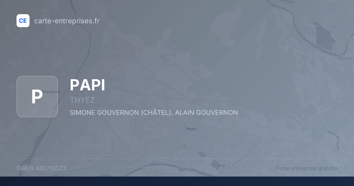 PAPI — 480710573 — fiche entreprise