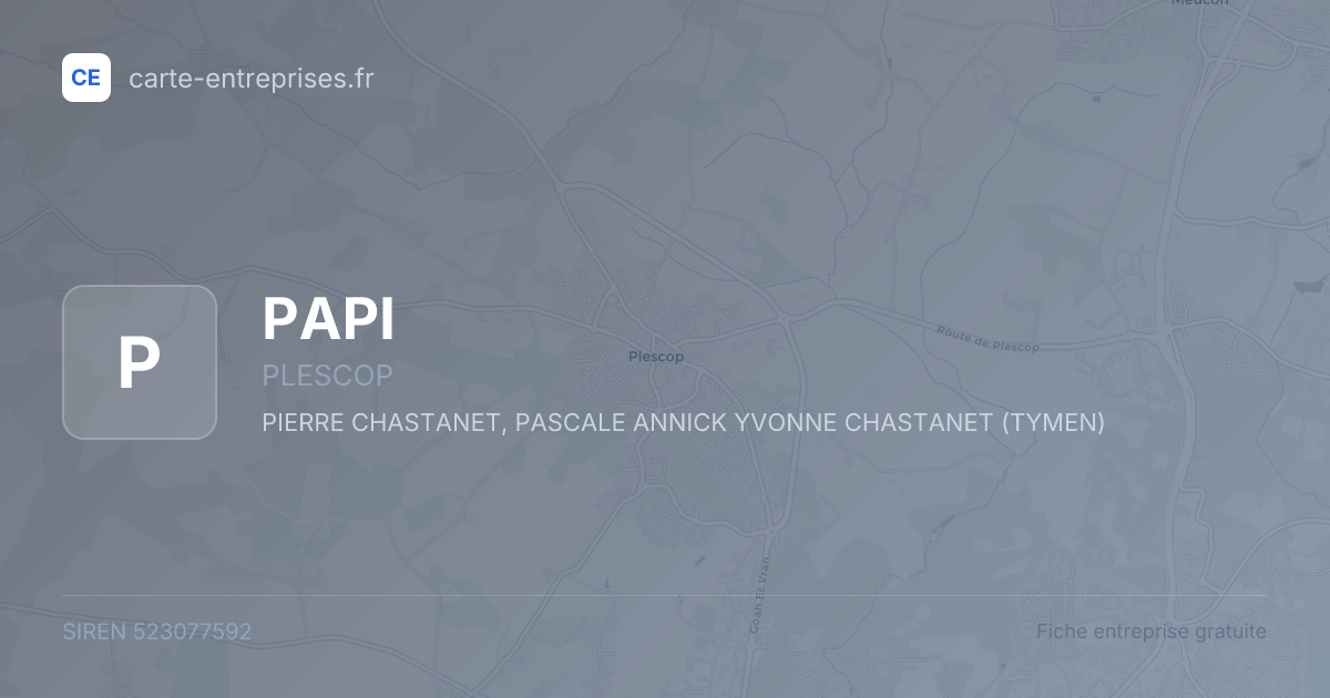 PAPI — 523077592 — fiche entreprise
