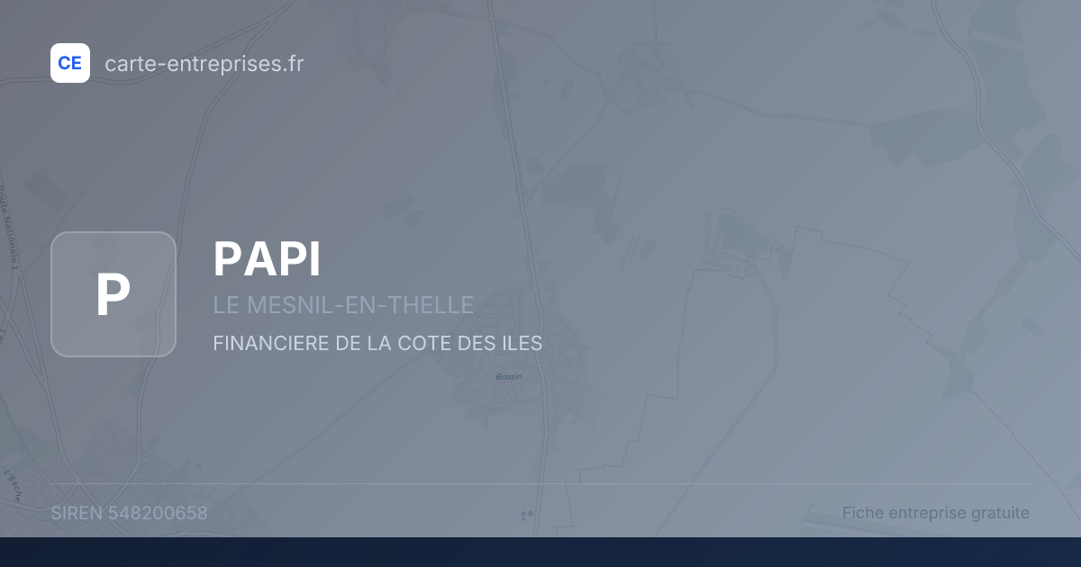 PAPI — 548200658 — fiche entreprise