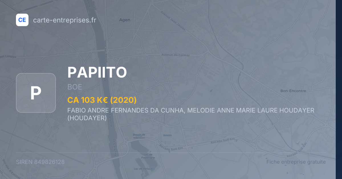PAPIITO — 849826128 — fiche entreprise