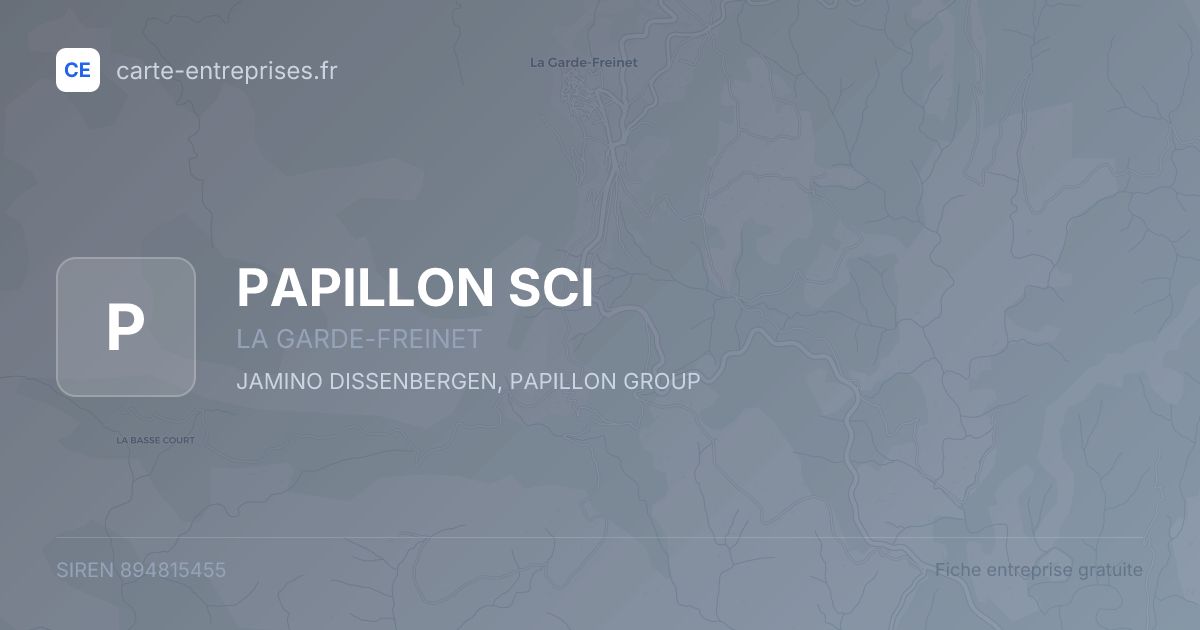 PAPILLON SCI — 894815455 — fiche entreprise