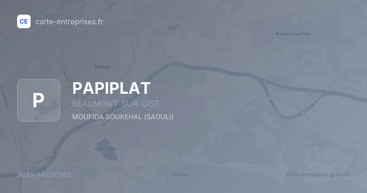 PAPIPLAT — 942267063 — fiche entreprise