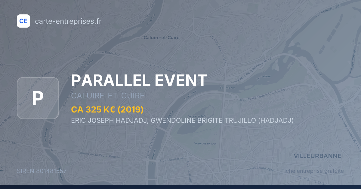 PARALLEL EVENT — 801481557 — fiche entreprise