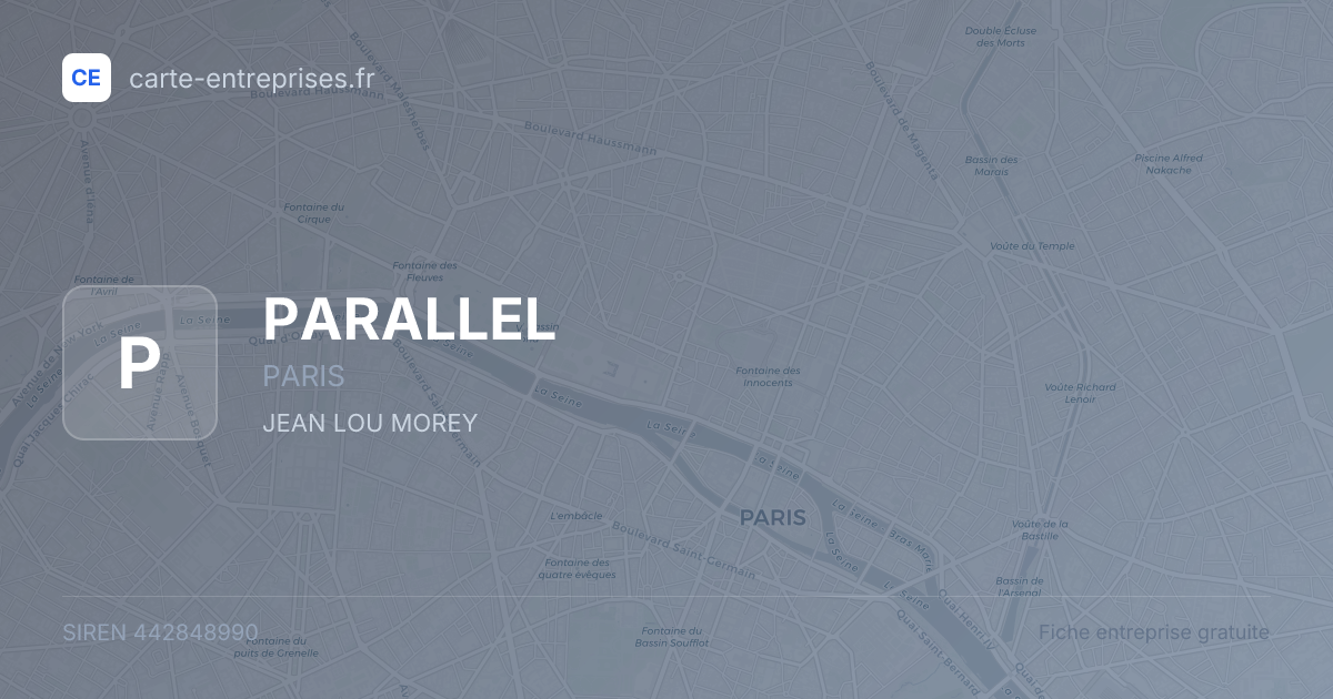 PARALLEL — 442848990 — fiche entreprise
