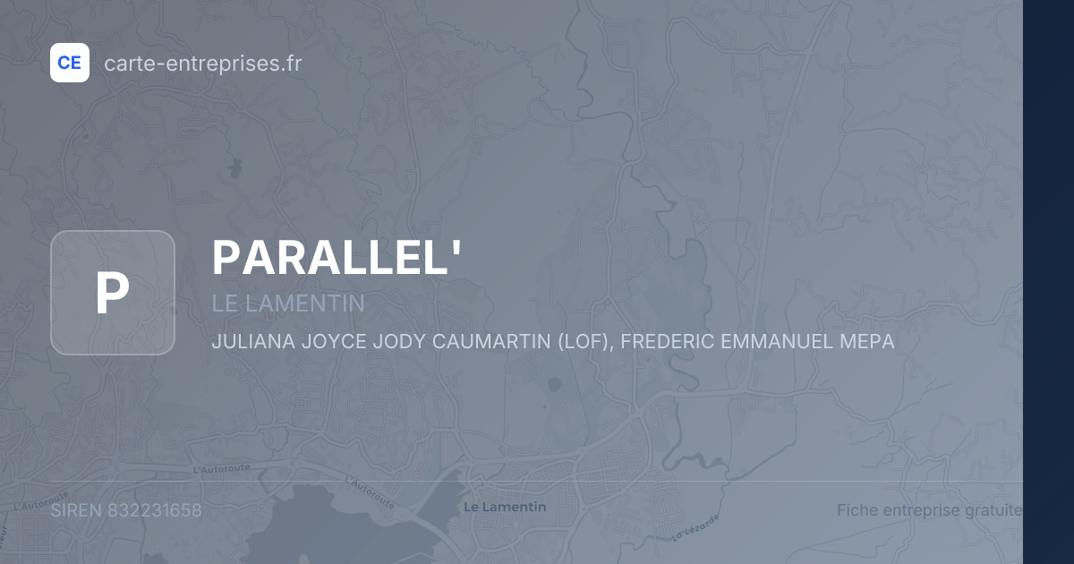 PARALLEL' — 832231658 — fiche entreprise